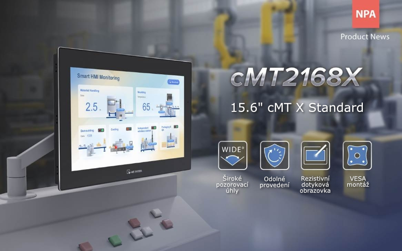 Weintek cMT2168X – Nový 15.6″ cMT X Standard HMI